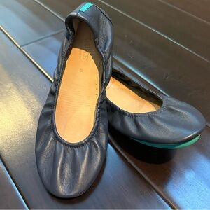TIEKS California Navy leather ballet flats  - size 8